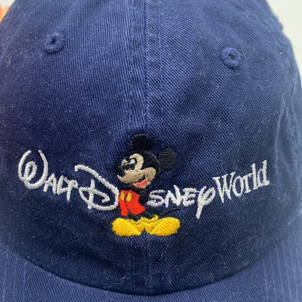 Walt Disney World NWT (size sticker) Youth XS Navy Blue Baseball Cap Mickey - Picture 3 of 8
